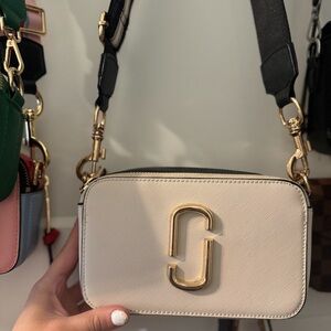MJ Cream Crossbody Bag